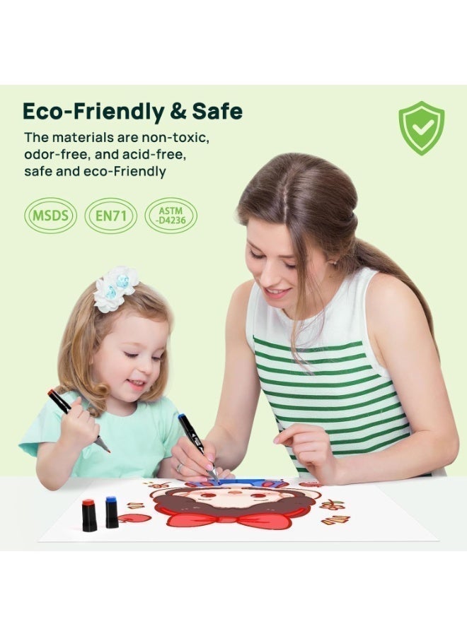 Graphic Marker Set (120 Colors) Multicolor Dual-Tipped  Based Markers with Bag for Sketching, Calligraphy, and Design - Coloring Pen Set - Coloring and Drawing Ink for Kids and Adults - Perfect Coloring Pen Set for Artists and Hobbyists with Stylish Carrying Case Suitable for Art Gifts - Graffiti, Coloring, Outlining, Shading - Marker and Painting Projects with Bag - Image 3